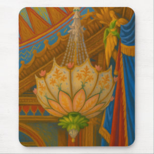 Mousepad Lotus Light - Royal Pavilion Chandelier Impressão