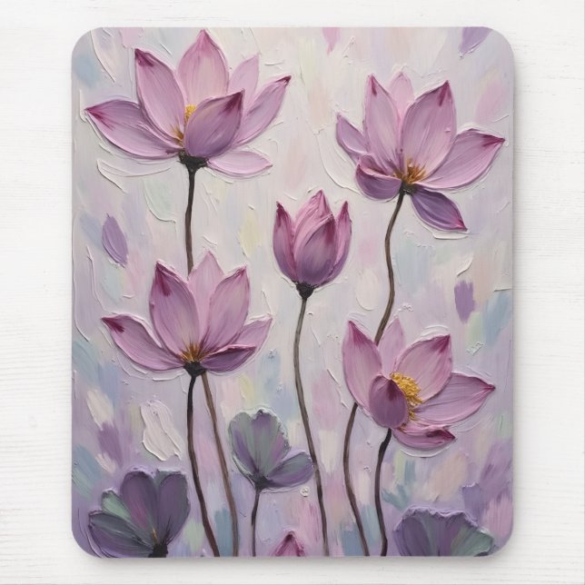 Mousepad Lotus – Oil Painting (Frente)