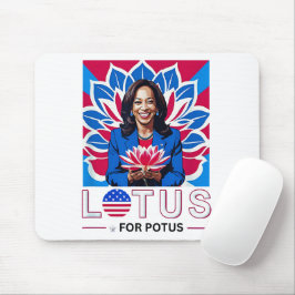 Mousepad Lotus para a campanha do presidente Potus Kamala H