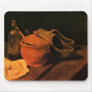 Mousepad Louça, Garrafa e Tamancos por Vincent van Gogh