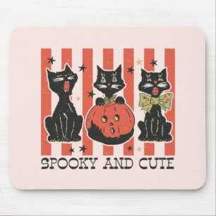 Mousepad Louco e Bonito - Gato Preto e Abóbora