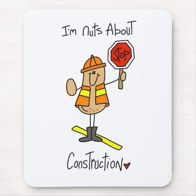 Mousepad Louco por Construção (Frente)