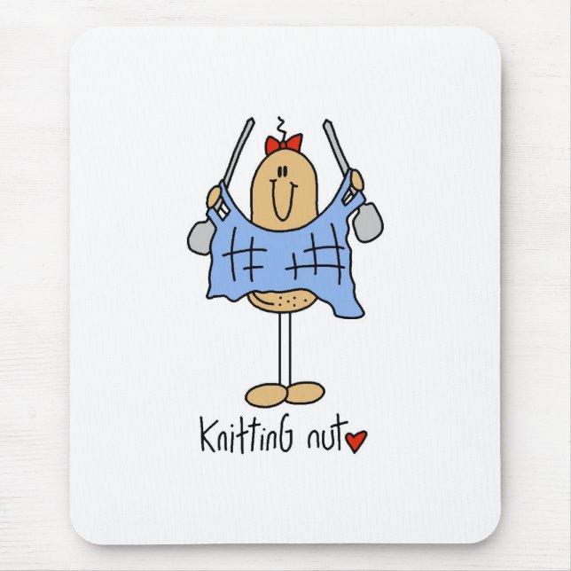 Mousepad Louco por Tricô (Frente)