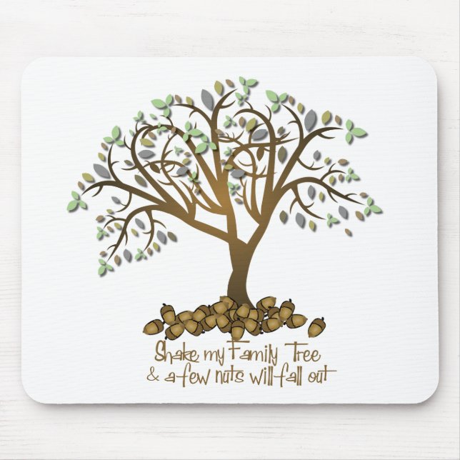 Mousepad Loucos de árvore da família (Frente)