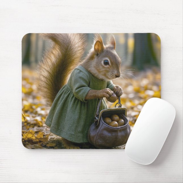 Mousepad Loucos De Coleção De Esquilo Em Sua Bolsa (Com mouse)