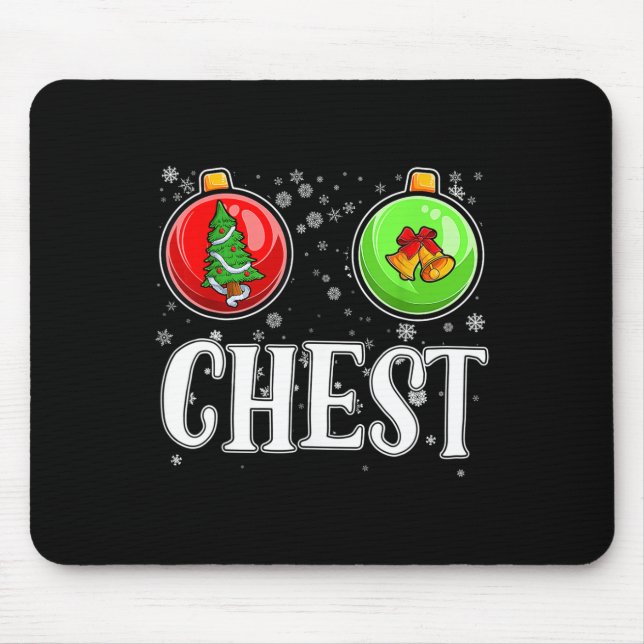 Mousepad Loucos De Peito Correspondentes A Casais De Natal  (Frente)