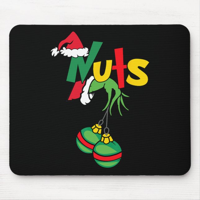 Mousepad Loucos do tórax que combinam castanhas divertidas  (Frente)