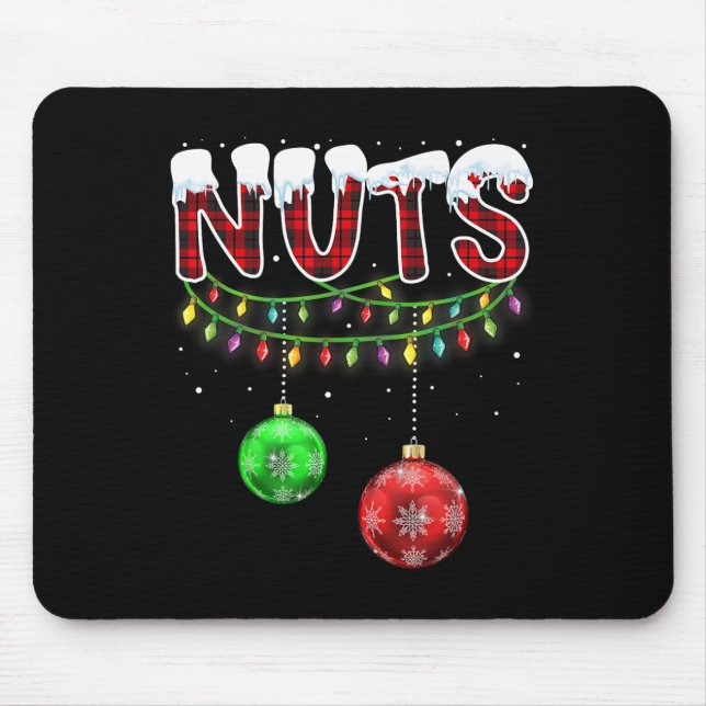 Mousepad Loucos do tórax que combinam castanhas divertidas  (Frente)