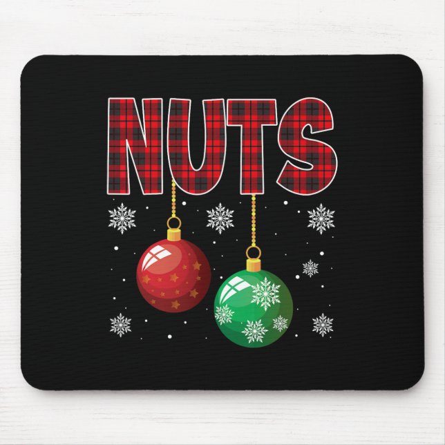 Mousepad Loucos do tórax que combinam castanhas divertidas  (Frente)