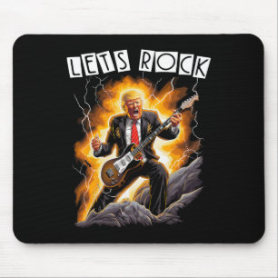 Mousepad Loucura Musical Engraçado Donald Trump Tocando Gui