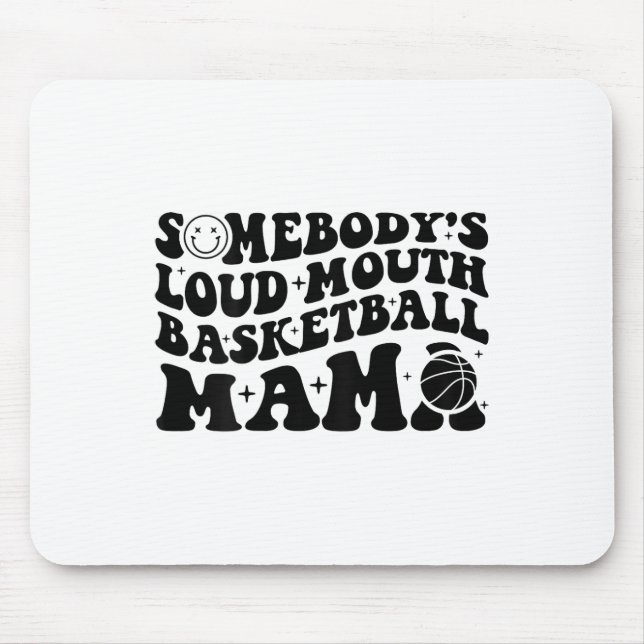 Mousepad Loud Mouth Sketll Mama Retro Wavy Groov (Frente)