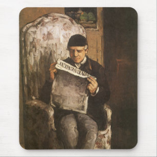 Mousepad Louis Auguste Cezanne Pai Da Leitura Artista