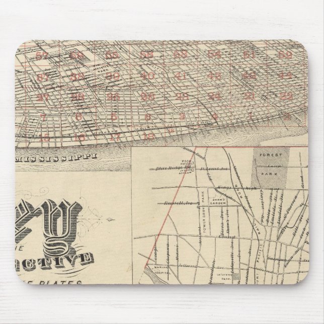 Mousepad Louis, Missouri (Frente)