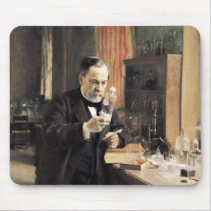 Mousepad Louis Pasteur em seu laboratório, 1885