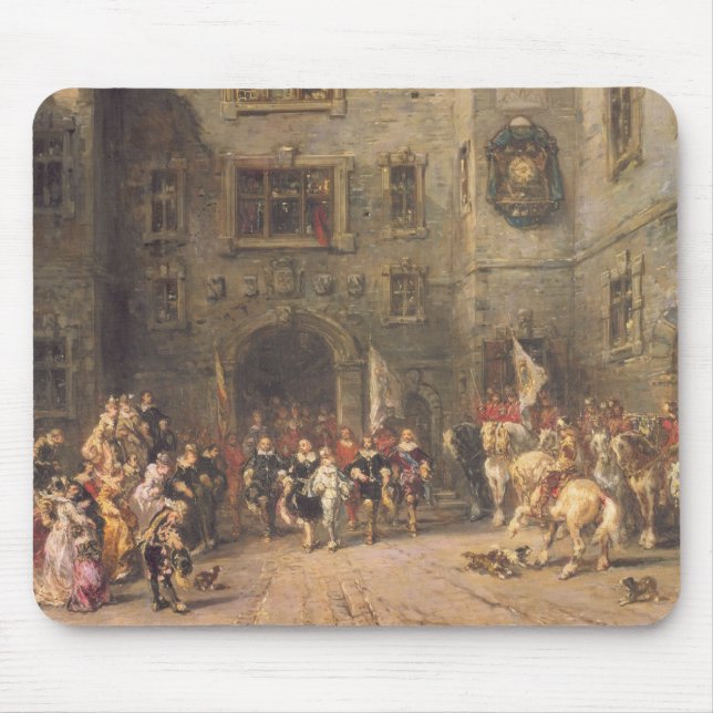 Mousepad Louis XIII no castelo de Blois, 1874 (óleo em c (Frente)
