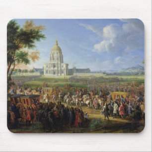 Mousepad Louis XIV seu séquito que visita Les Invalides