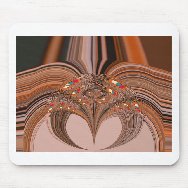 Mousepad Loura-africana Caleidoscópio Impressão (Frente)