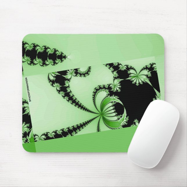 Mousepad Louva-a-deus jardim fractal (Com mouse)