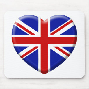 Mousepad love bandeira Inglaterra