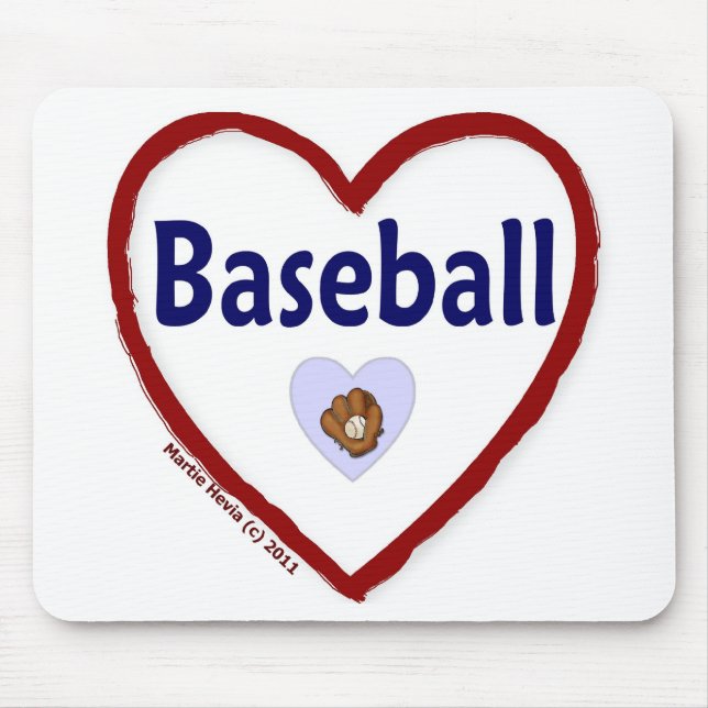 Mousepad Love Baseball (Frente)