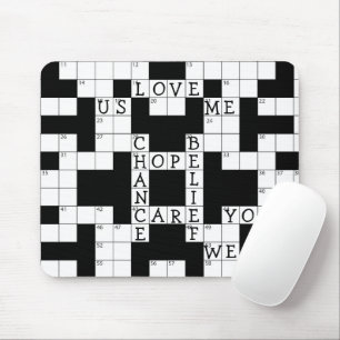 Mousepad Love Crossword Quebra-cabeça