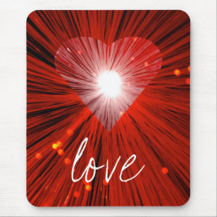 Mousepad 'Love' do Coração Vermelho