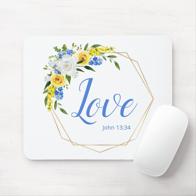 Mousepad Love Floral (Com mouse)