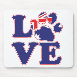 Mousepad Love-From-Australia-Paw-Impressão