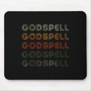 Mousepad Love Heart Godfel Tee Grunge Vintage Style Black