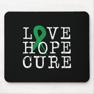 Mousepad Love Hope Cure Gallbladblader Sensibilização para