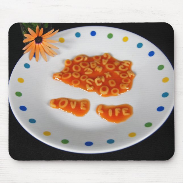 Mousepad Love Life Spaghetti (Frente)
