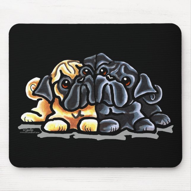 Mousepad Love Pugs (Frente)