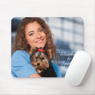 Mousepad Love Puppy Dog Pet Animal Photo Personalize