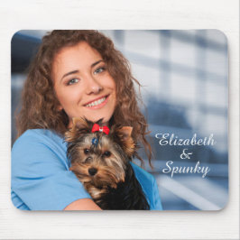 Mousepad Love Puppy Dog Pet Animal Photo Personalize