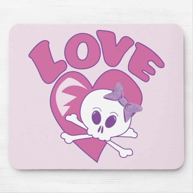 Mousepad Love Skull (Frente)