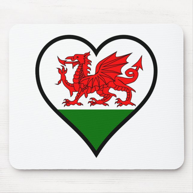 Mousepad Love Wales (Frente)