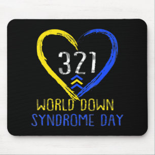 Mousepad Love World Down Syndrome Awarting Day Love 