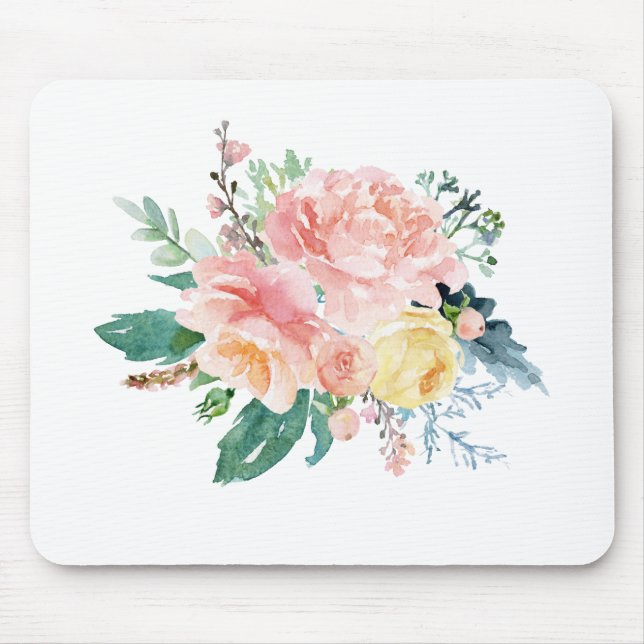 Mousepad Lovely Peony Buquê (Frente)