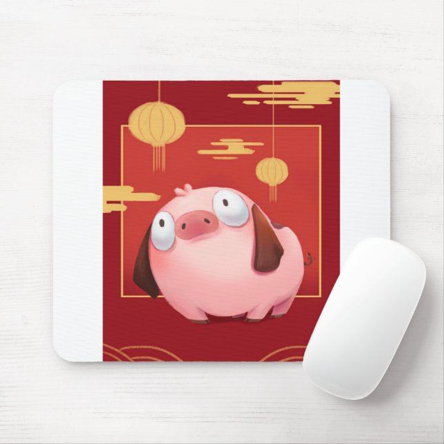 Mousepad Lover De Pig_Pig (Com mouse)
