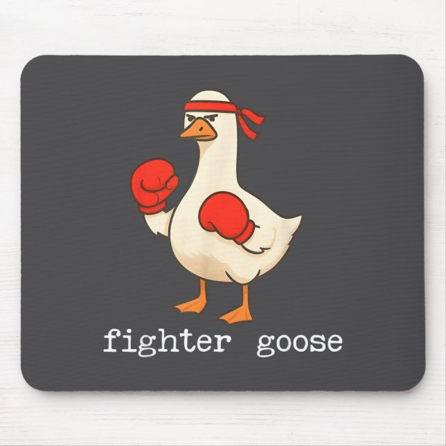 Mousepad Lover Goose And Fighter Goose, Funny Couple Goose  (Frente)