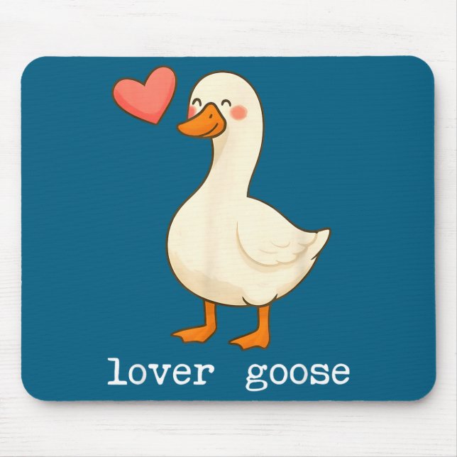 Mousepad Lover Goose And Fighter Goose, Funny Couple Goose  (Frente)