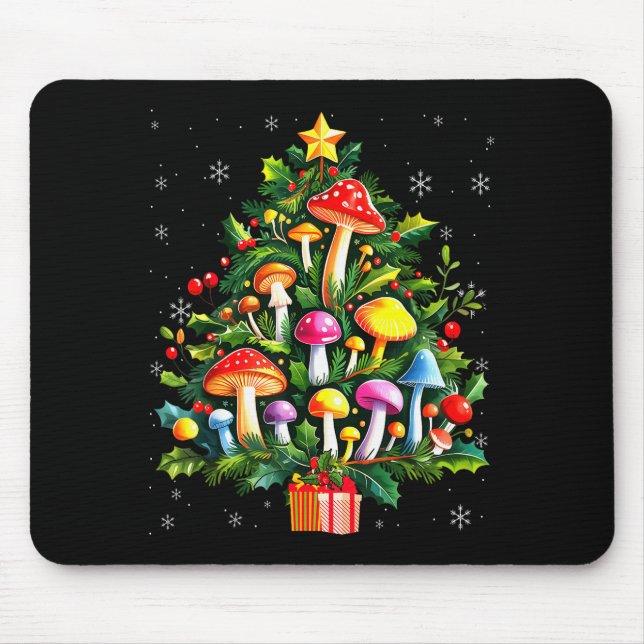 Mousepad Lover Xmas Mushroom Christmas Tree  (Frente)