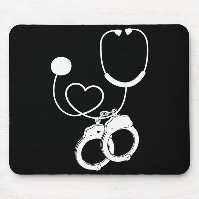 Mousepad Lpn Correctional Nurse Nursing Stethoscope Officer (Frente)