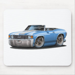 Mousepad Lt 1971-72 de Chevelle Azul-Branco Convertível