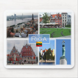 Mousepad LT Lituânia - Riga Latvia Lietuva -