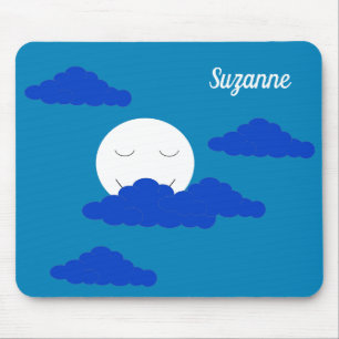 Mousepad Lua ao Crepúsculo Cedo: Azul
