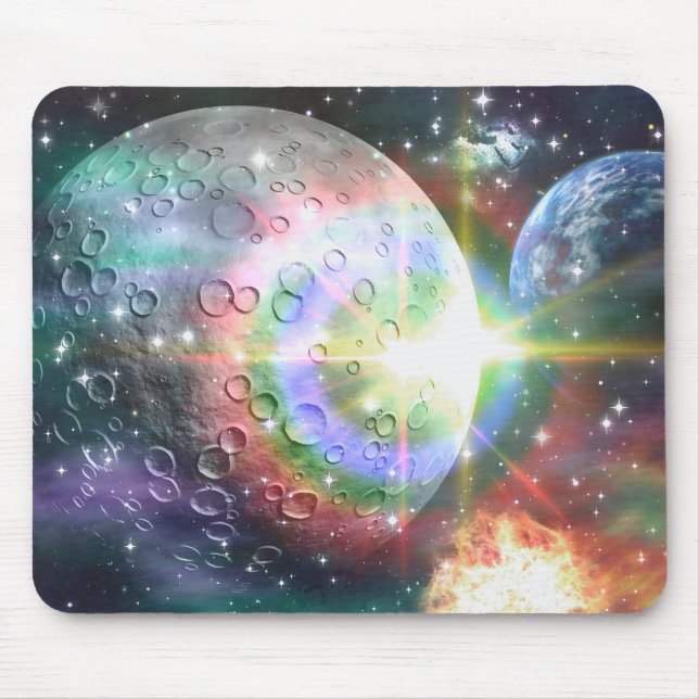 Mousepad lua arco-íris (Frente)