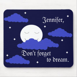 Mousepad Lua cheia no céu estrelado