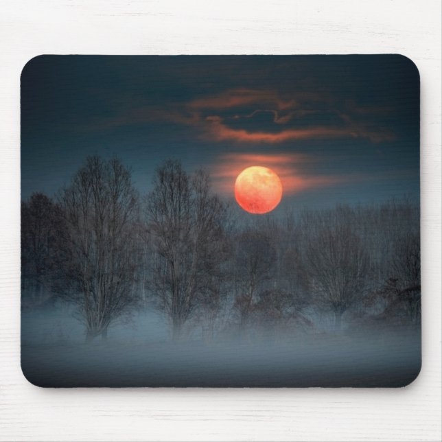 Mousepad Lua Cheia | Novembro em Scalenghe, Itália (Frente)