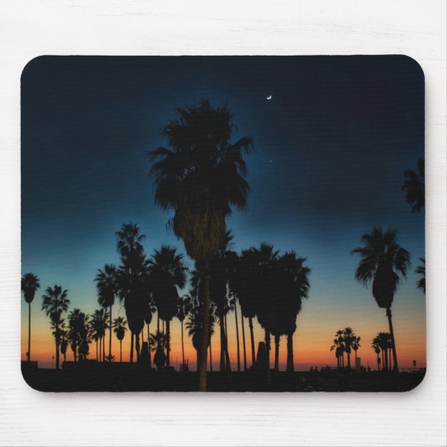 Mousepad Lua crescente e uma estrela no por do sol (Frente)